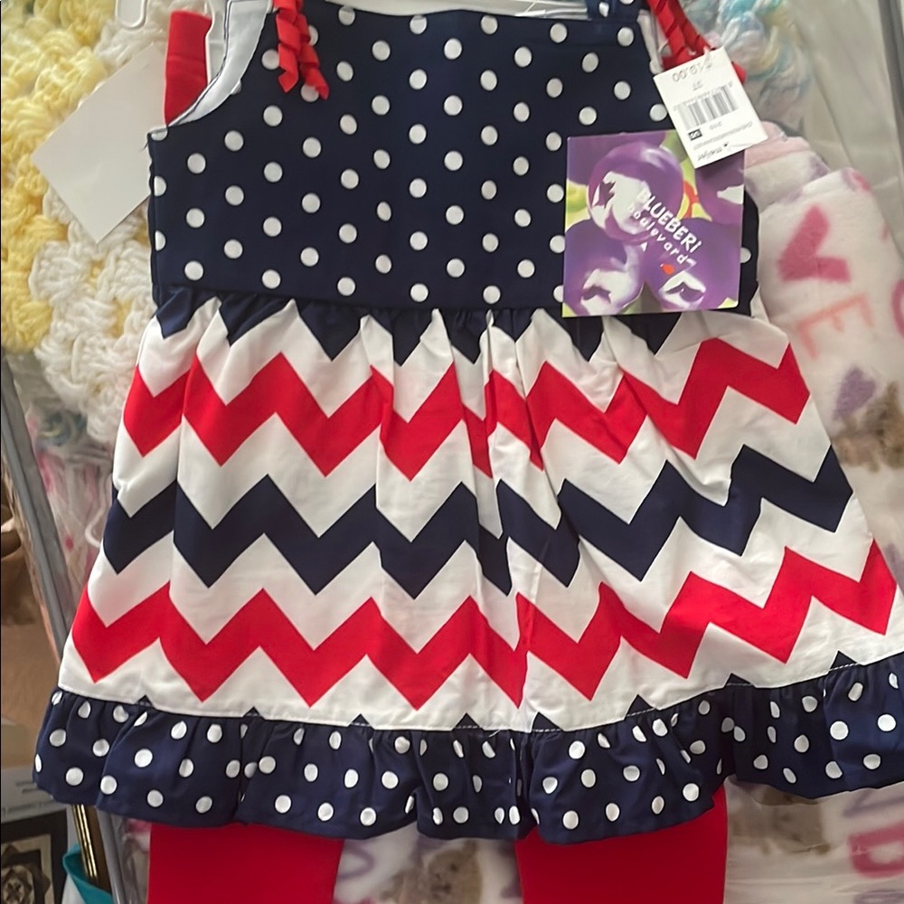 Polka Dot and Chevron Outfit